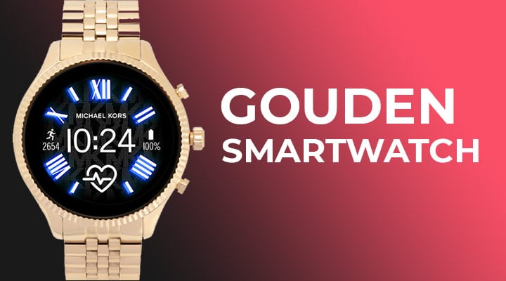 gouden smartwatch
