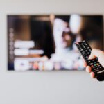 Afstandsbediening van een Chromecast met Google TV voor een televisie